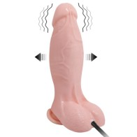 Inflatable Vibrating Realistic Dildo 18.8 cm