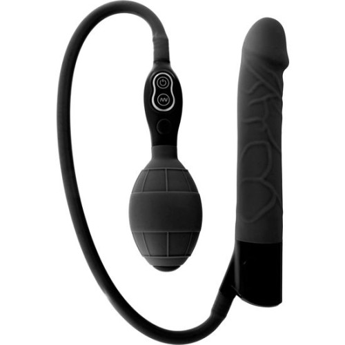 Vibrador Hinchable Negro - Descubre Nuevos Placeres