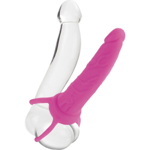 Dual Penetrator Dildo Con Arnes Rosa