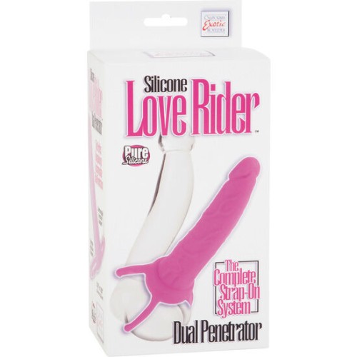 Dual Penetrator Dildo with Harness Pink