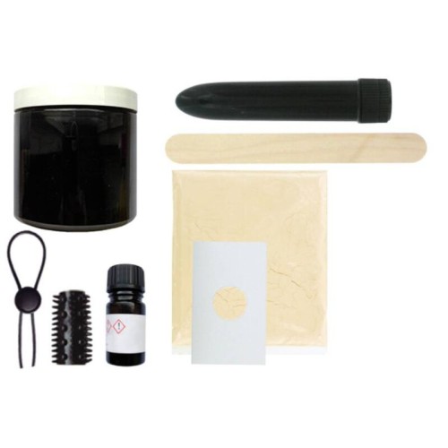 Kit Clonador De Pene Con Vibración Negro