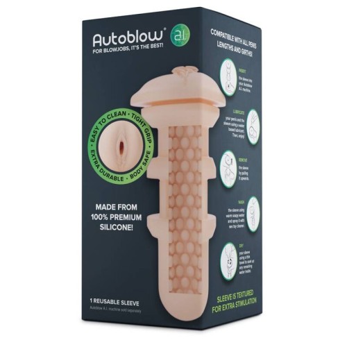 Autoblow A.I. Manga Vagina Natural para el Placer Definitivo