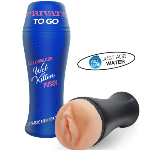 Masturbador Wet Kitten Self Lube To Go - Dispositivo de Placer De Viaje Definitivo