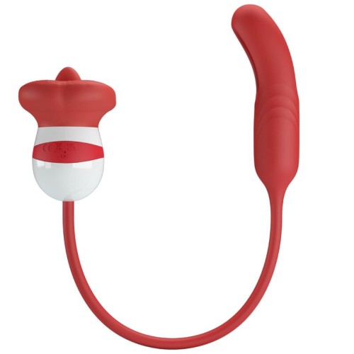 Alyss Mouth Red Stroker Vibrator