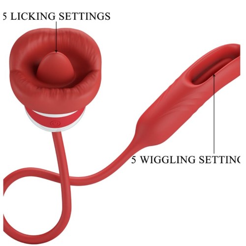 Alyss Mouth Red Stroker Vibrator