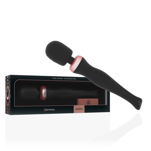 Akasha Rechargeable Powerful Wand 2.0 Black - Versatile Massager