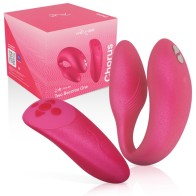 Chorus Couples Vibrator With Squeeze Control Pink