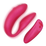 Chorus Couples Vibrator With Squeeze Control Pink