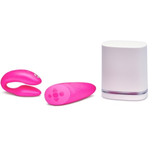 Chorus Couples Vibrator With Squeeze Control Pink