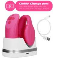 Chorus Couples Vibrator With Squeeze Control Pink