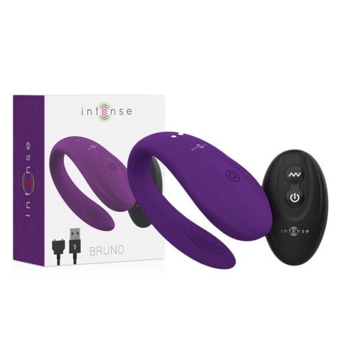 Intense Bruno Lavender Double Pleasure Vibrator for Couples