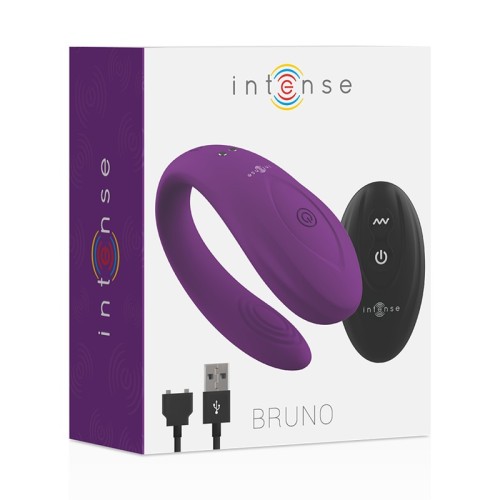 Intense Bruno Lavender Double Pleasure Vibrator for Couples