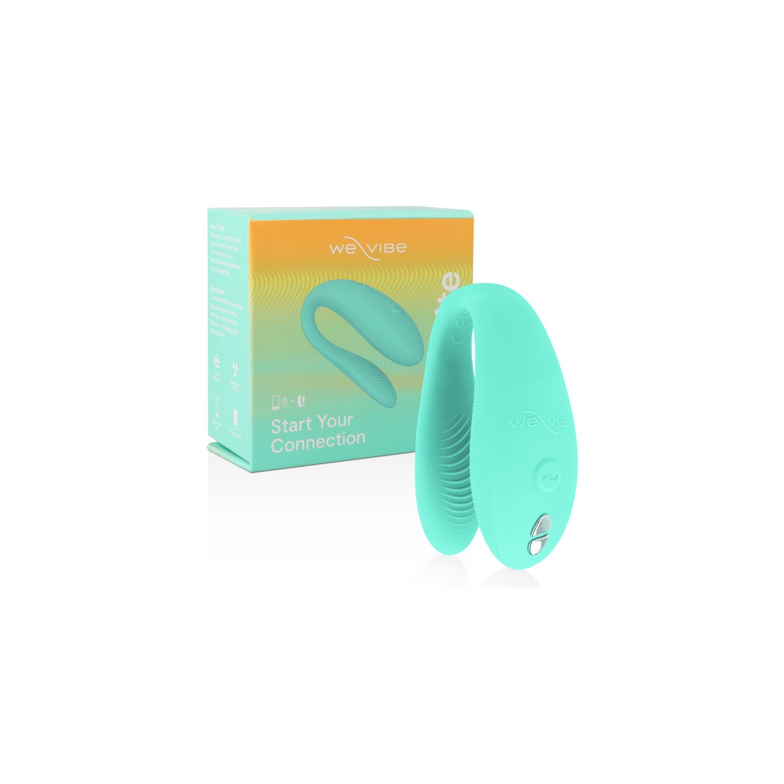 We-Vibe Sync Lite Clitoral Stimulator Turquoise - Couples Pleasure