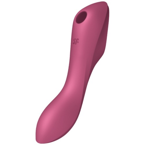 Satisfyer Curvy Trinity 3 Stimulator and Vibrator Red