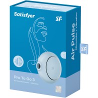 Satisfyer - Pro To Go 3 Estimulador Doble Azul - Compacto y Poderoso