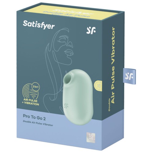 Satisfyer - Pro To Go 2 Estimulador Doble para Placer Supremo