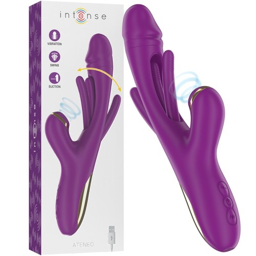 Intense - Ateneo Vibrador Multifunción Recargable 7 Vibraciones Con Lengua