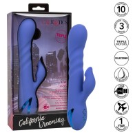 California Dreaming LA Love Vibrator Sucker Blue