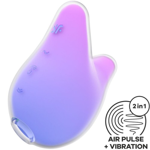 Satisfyer Mermaid Vibes Stimulator - Purple and Pink Vibrator