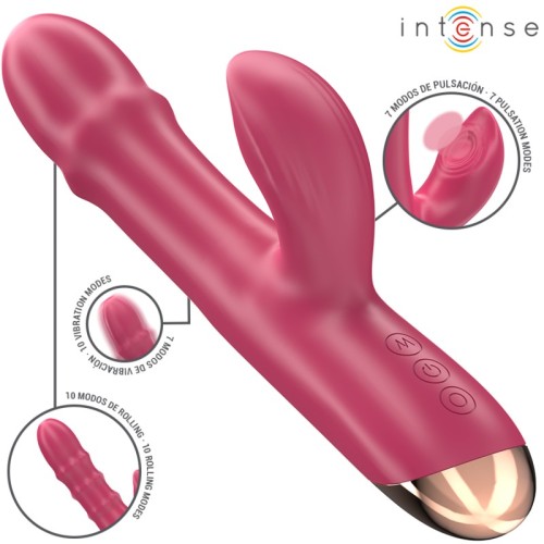 Intense Chloe Vibrador 3 en 1 Rojo para Placer Único