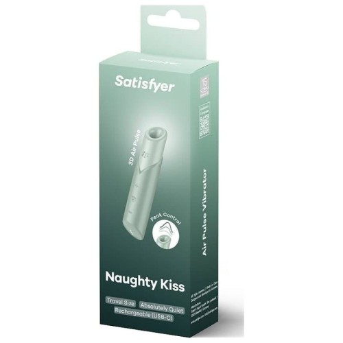 Satisfyer Naughty Kiss Clitoral Stimulator Green