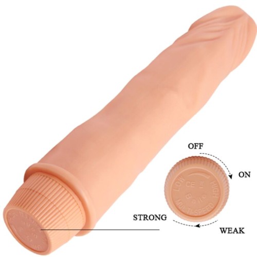 Dwarf Vibrador Realístico 21 Cm Natural