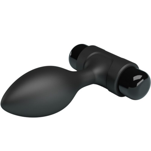 Vibra Butt Plug Anal 10 Vibraciones Negro