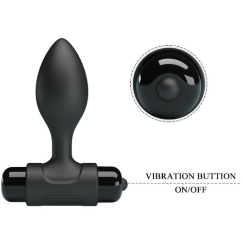 Vibra Butt Plug Anal 10 Vibraciones Negro