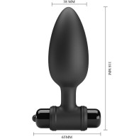 Vibra Butt Plug 2 con 10 Modos de Vibración para Juego Anal