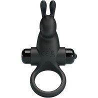 Pretty Love Vibrating Rabbit Ring + Clitoral Stimulator - Intimate Fun