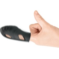 Black Silicone Finger Vibrator - Enhance your Intimate Moments