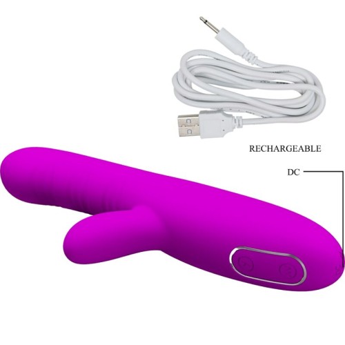 Angelique Vibrator with Clitoral Stimulator