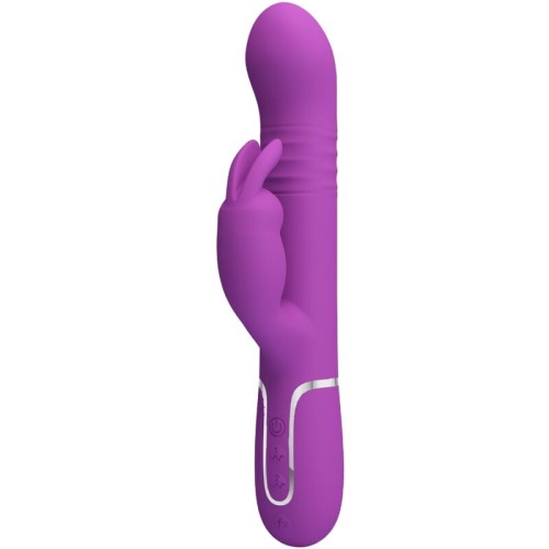 Coale Vibrador Rabbit Multifunción 4 En 1 Morado