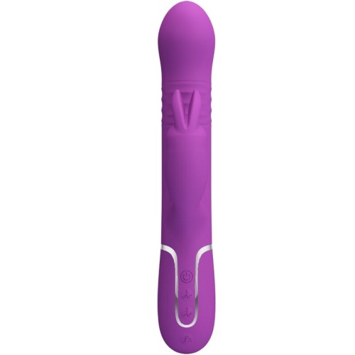 Coale Vibrador Rabbit Multifunción 4 En 1 Morado