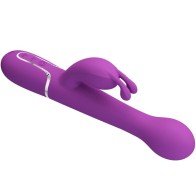 Dejon Vibrador Rabbit Multifunción 3 En 1 Morado