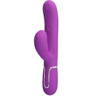 Pretty Love Purple Rabbit Vibrator 3 in 1