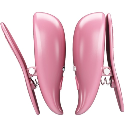 Pretty Love Pink Nipple Clamps with 10 Vibrations