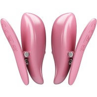 Pretty Love Pink Nipple Clamps with 10 Vibrations