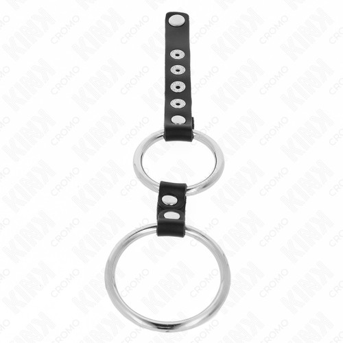 Kink Double Metal Cock Ring for Enhanced Pleasure