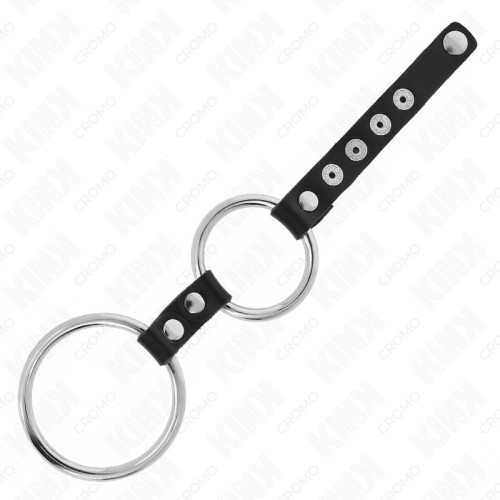 Kink Double Metal Cock Ring for Enhanced Pleasure