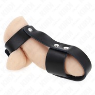 Kink Adjustable Leather Cage Penis Ring for Unique Pleasure