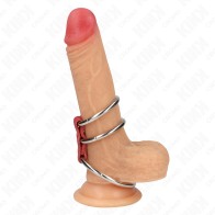 Kink Triple Metal Penis Ring for Ultimate Control