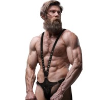 V-Shaped Eco-Leather Harness for Men - Ideal for Fetish Enthusiasts