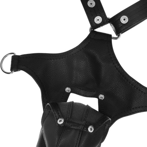 V-Shaped Eco-Leather Harness for Men - Ideal for Fetish Enthusiasts