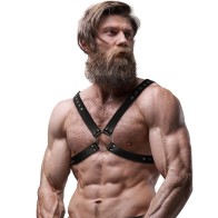 Crossover Eco-Leather Chest Harness for Men - Enhance Your Style