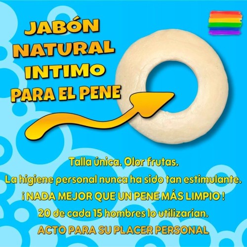 Jabón Perfumado Higiene Masculina 100g - Donut Naranja