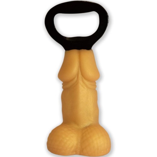 Golden Penis-Shaped Bottle Opener - Fun Party Accessory