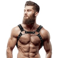 Studded Eco-Leather Chest Harness for Men - Elevate Your Style