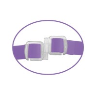 Double Purple Vibrating Strap-On 11.5cm