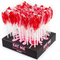 Secretplay Assorted Vagina Strawberry Lollipops Display 40 Units